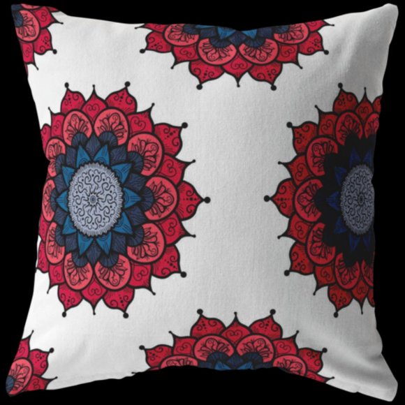 Mandala Pillow for bohemian home decor cushion - Picture 6 of 6
